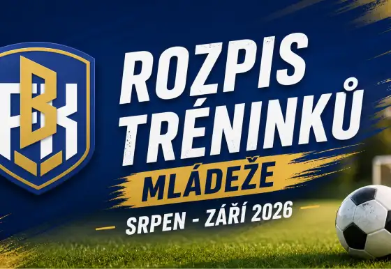 Rozpis tréninků mládeže: srpen-září 2026