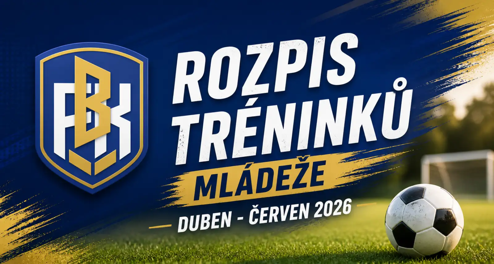 Rozpis tréninků mládeže: duben-červen 2026