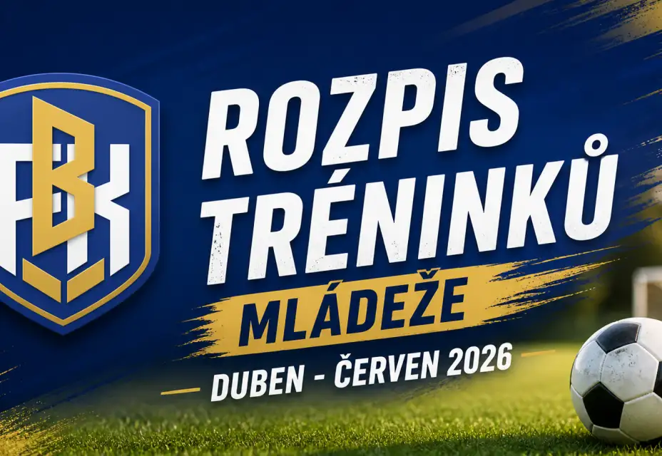 Rozpis tréninků mládeže: duben-červen 2026